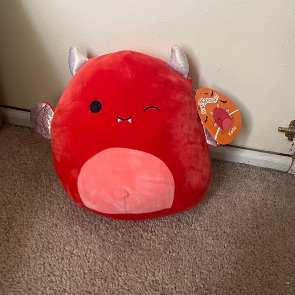 Squishmallows Other Squishmallow 8 Karlie The Red Bat Demon Devil 